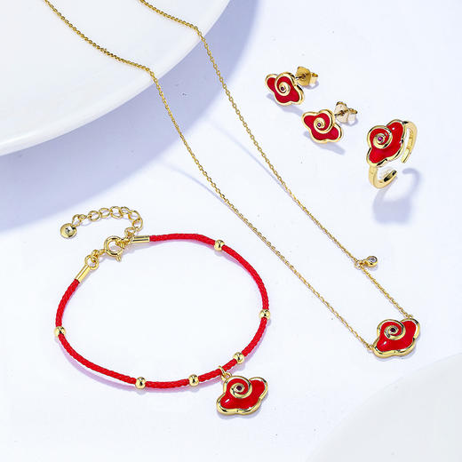 【采购专享】宫里的世界 如意元宝银镀金手链 商品图3