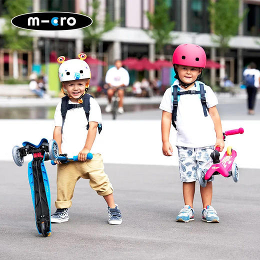 瑞士Micro迈古｜Mini 折叠(车轮)LED灯豪华版滑板车 2-5岁 商品图3