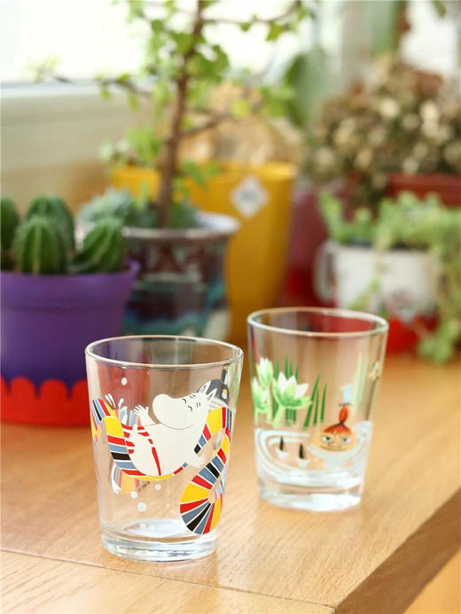 芬兰Arabia玻璃杯 水杯 意大利产 姆明moomin果汁杯220ml |百里居 商品图4