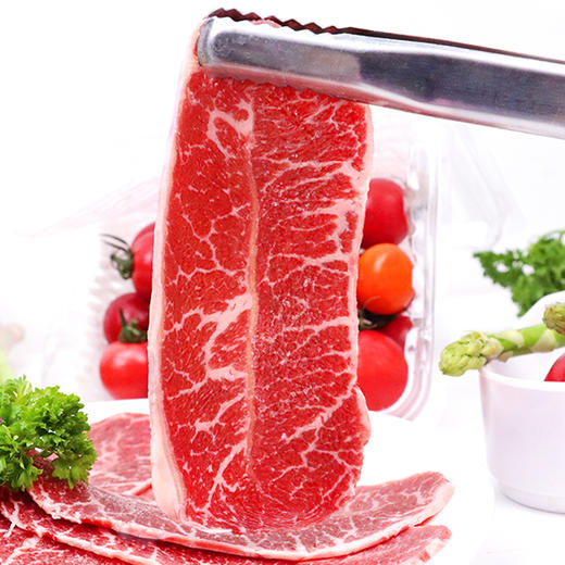 【1.5斤-3斤装】南美天然谷饲牛肩峰切片750克-1500克   原肉原切 雪花丰富  涮火锅低温慢烤 商品图1