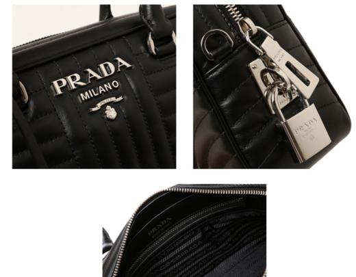 奥莱[PRADA]图手提袋和斜背包1BB113 NERO SOFT CALF IMPUNJPY带授权招加盟代理 商品图4