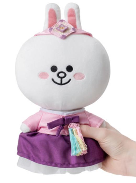 韩国 Line Friends可爱 公仔 康妮韩服版站立娃娃JPY带授权招加盟代理 商品图0