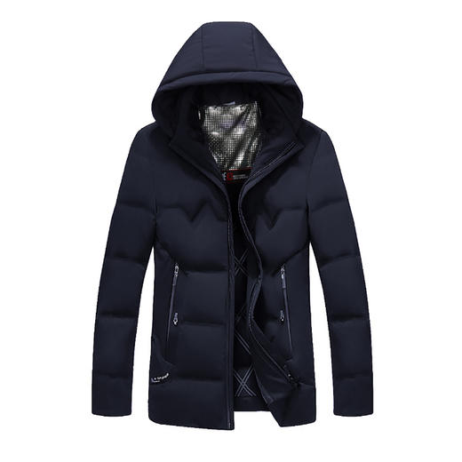 红览 90%羽绒服加厚保暖男士商务中长款外套Y619 商品图7