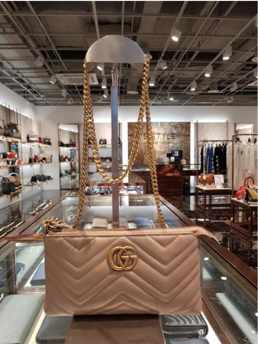 奥莱Gucci Marmont Matlasse迷你链条包443447 DRW1T 5729JPY带授权招加盟代理 商品图0