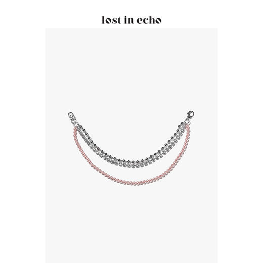 lost in echo 设计师 AIKO彩珠锆石三层项链 商品图1