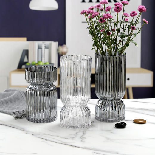 现代简约束腰彩色描金玻璃花瓶--卡腰 商品图2