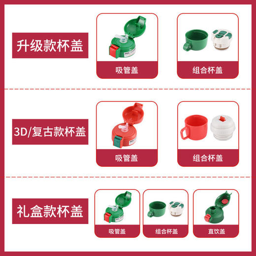 【生肖礼盒款】包邮！官方防伪 杯具熊宝宝吸管杯保温杯630ml 免费激光刻字 316不锈钢镜面 商品图1