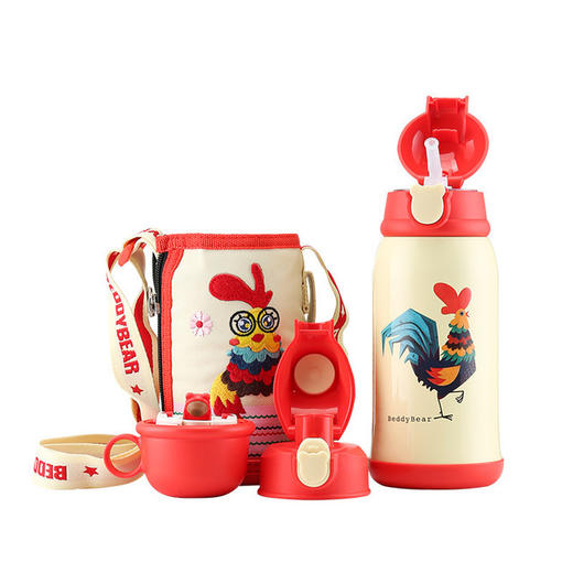 【生肖礼盒款】包邮！官方防伪 杯具熊宝宝吸管杯保温杯630ml 免费激光刻字 316不锈钢镜面 商品图9