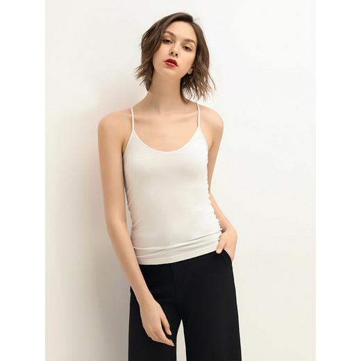 简约纯色吊带女舒适内搭后背交叉带打底背心DA37 商品图4