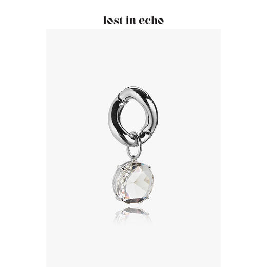lost in echo 设计师品牌 设计师透明宝石链条AB款耳环 商品图3