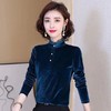 TR-6892时尚金丝绒打底衫 商品缩略图0