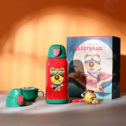 【生肖礼盒款】包邮！官方防伪 杯具熊宝宝吸管杯保温杯630ml 免费激光刻字 316不锈钢镜面 商品图4