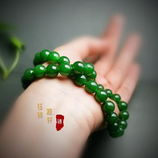 和田玉 碧玉珠串 商品图1
