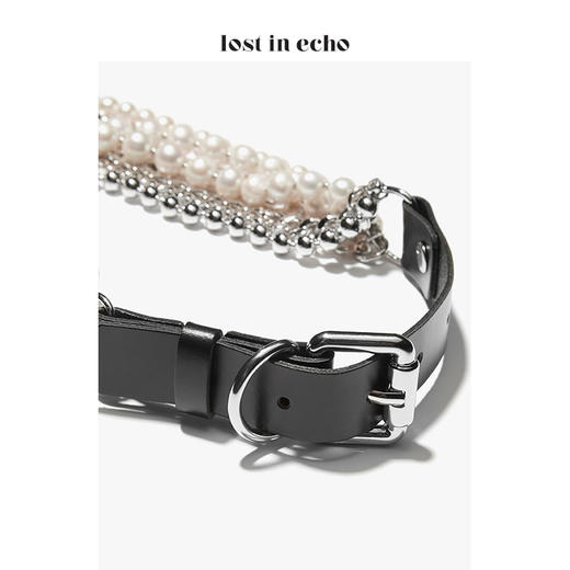 lost in echo 周笔畅同款 设计师 OTA珍珠金属链条混搭chocker 商品图4