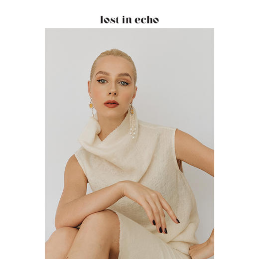 lost in echo 原创设计师品牌 水滴锆石巴洛克珍珠流苏AB款耳环 商品图1