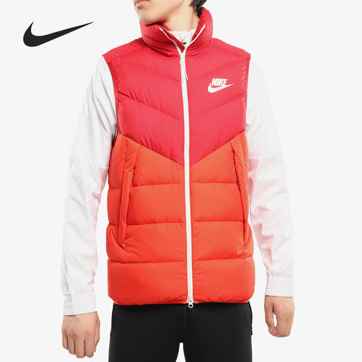 nike/耐克冬新款男運動服防風保暖立領羽絨馬甲 928860-687