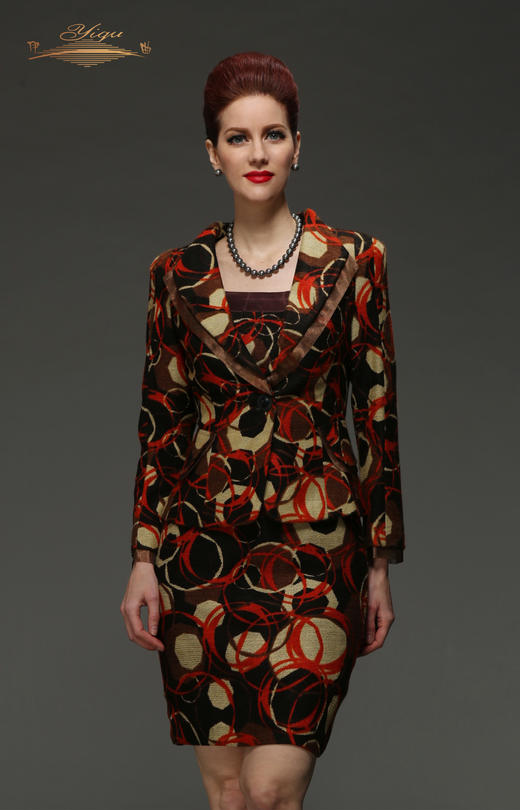 YIQU |“幽韵”西装上衣（温暖桔·含8%羊毛） 商品图0