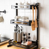 摩登主妇不锈钢厨房置物架台面调味瓶油盐酱醋收纳架多层调味料架 商品缩略图2