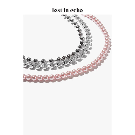 lost in echo 设计师 AIKO彩珠锆石三层项链 商品图3