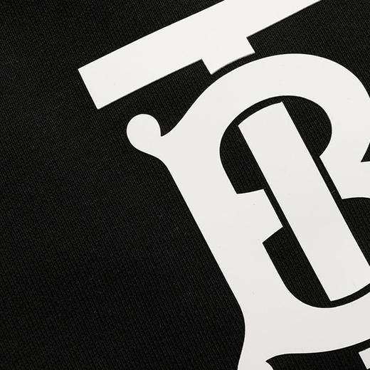 【一】BURBERRY 巴宝莉 男士棉质TB专属标识图案印花抽绳休闲运动裤 黑色 8024607 A1189 商品图3