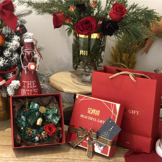 花艺  圣诞永生花环 商品图2