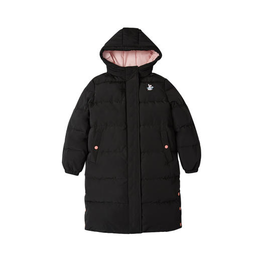 笛莎童装女童羽绒服2020冬装新款中大童小女孩儿童加厚中长款外套 商品图4