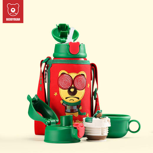 【生肖礼盒款】包邮！官方防伪 杯具熊宝宝吸管杯保温杯630ml 免费激光刻字 316不锈钢镜面 商品图8