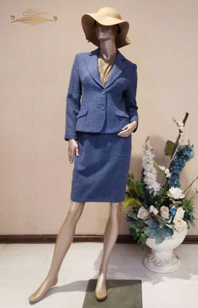 【断码】S/M/XXL码•YIQU |“春天有约”西装上衣（云蓝·含50%羊毛）