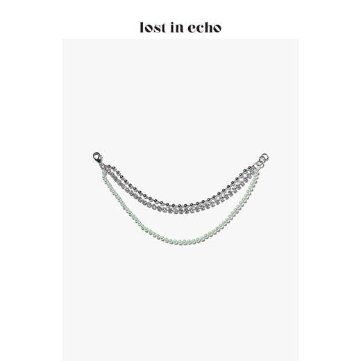 lost in echo 设计师 AIKO彩珠锆石三层项链 商品图5