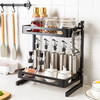 摩登主妇不锈钢厨房置物架台面调味瓶油盐酱醋收纳架多层调味料架 商品缩略图1