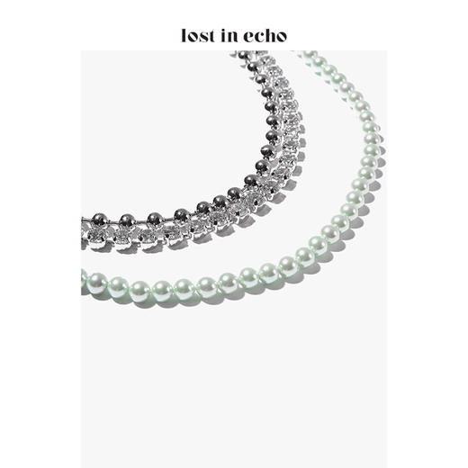 lost in echo 设计师 AIKO彩珠锆石三层项链 商品图7