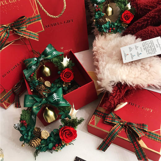 花艺  圣诞永生花环 商品图0