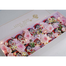 养乐多益力多旺仔创意网红花束生日礼物毕业道歉送花上门满天星混搭花束