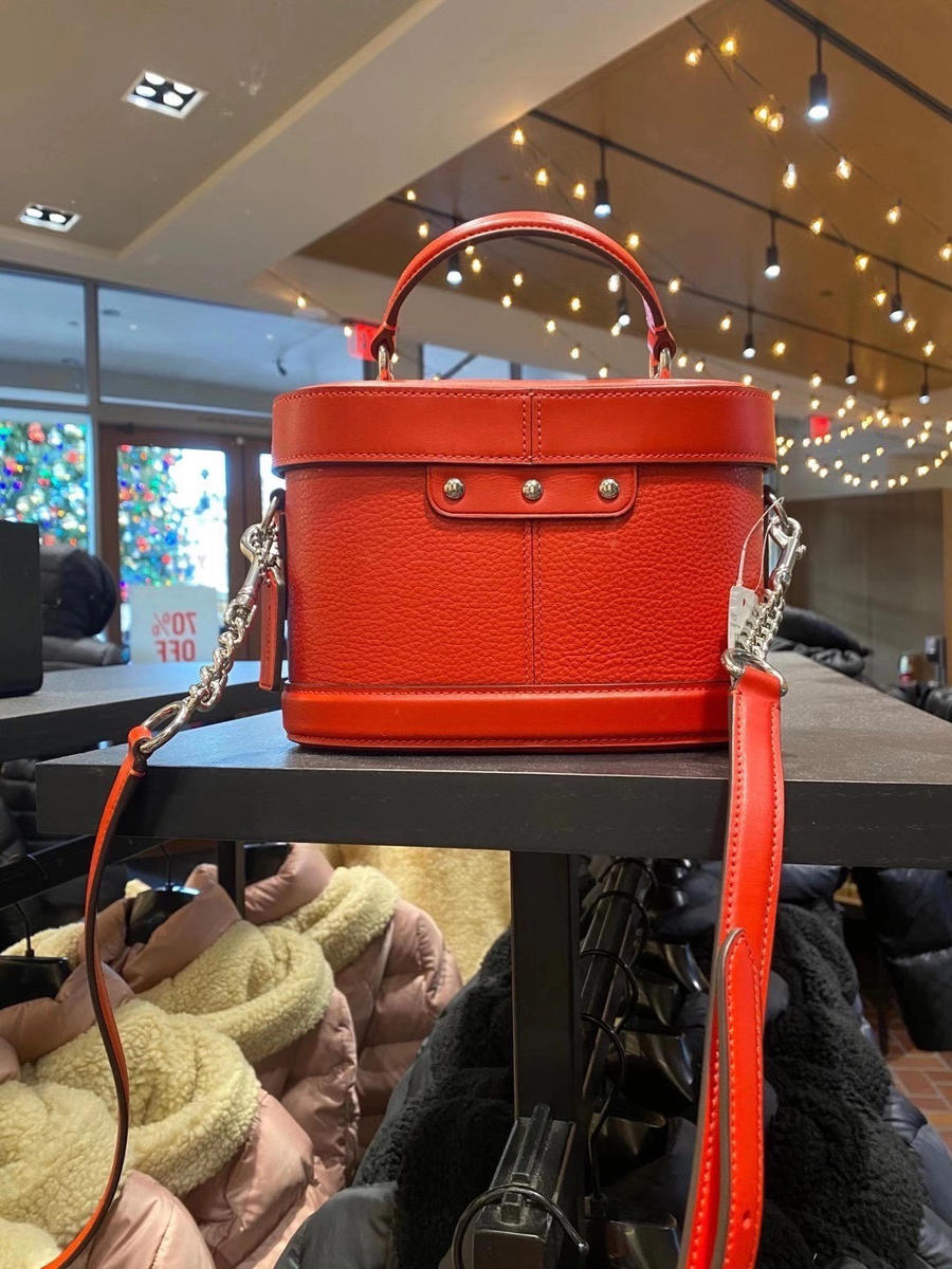 97coach 新款georgie盒子包 正红色7815