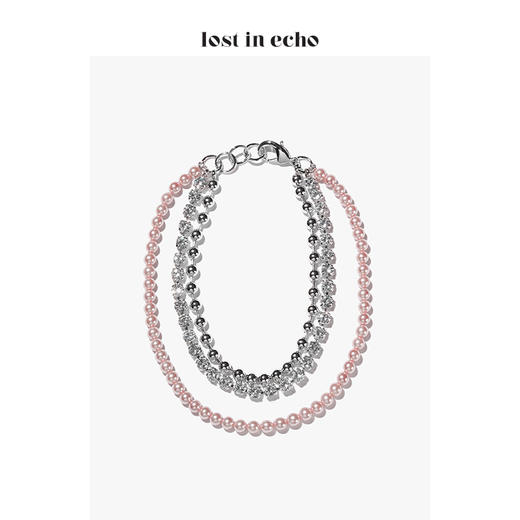 lost in echo 设计师 AIKO彩珠锆石三层项链 商品图2