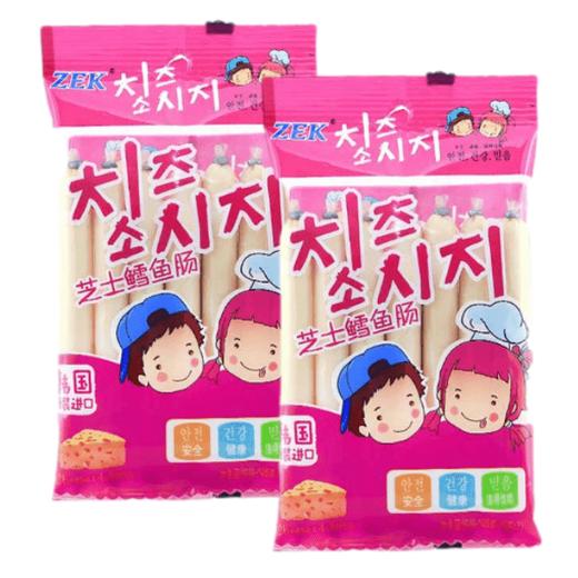 [2捆绑]ZEK 芝士鳕鱼肠袋装15g*7*2【中】 商品图0
