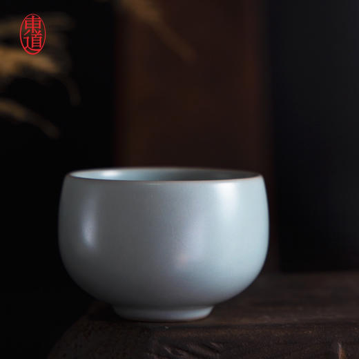 东道汝窑｜如意杯（天青） 商品图3