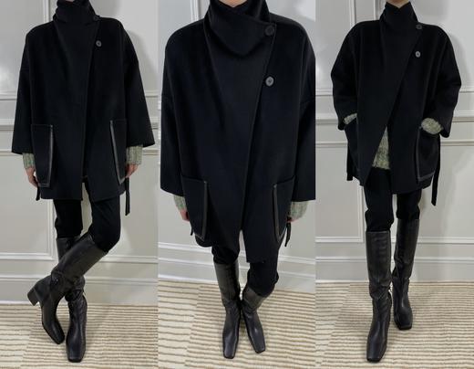 HIDEMI 到店必入神裤/弹力显瘦收身细脚管后开衩九分裤 商品图13