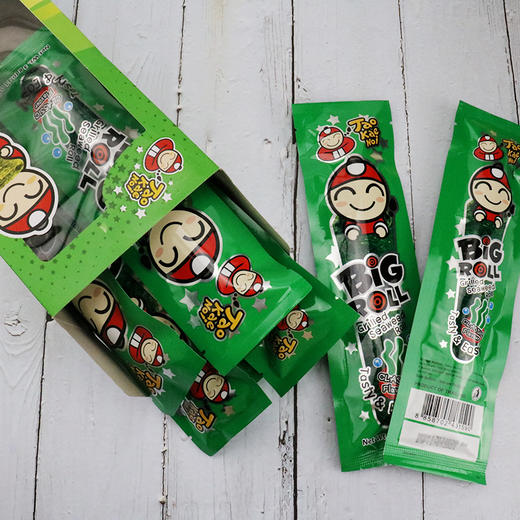KJ 泰国进口小零食 老板仔海苔卷27g 海苔经典香脆紫菜卷儿童小零食 商品图2