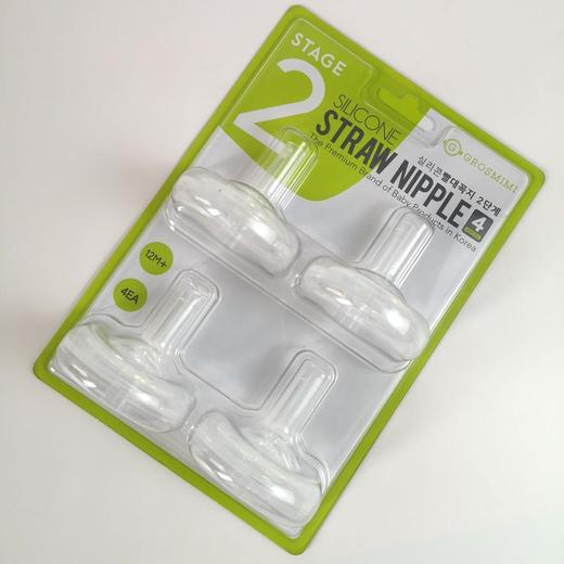 格罗咪咪-四只装吸管嘴替换装贝亲奶瓶可用（M） 商品图0