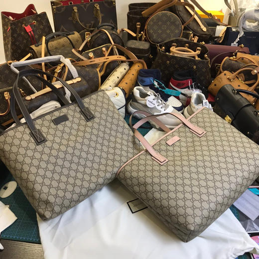 GG老花拉链购物袋 商品图0