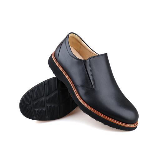 断码特价39码&40码——葡萄牙原产手工制作高品质超舒适男士乐福鞋Loafer黑色M2190（超轻款一脚蹬） 商品图6