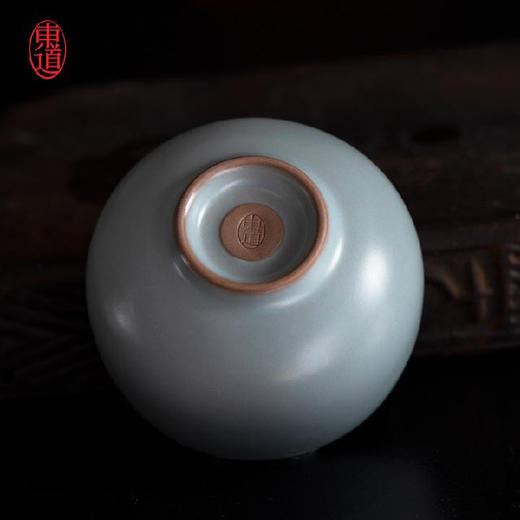 东道汝窑｜如意杯（天青） 商品图4