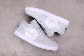 乔丹/Air JordanAJ1 aj1 乔丹1代 乔1 乔丹1代中帮系列 Air Jordan 1 Mid SE货号：DC9036-100    乔1低帮白灰