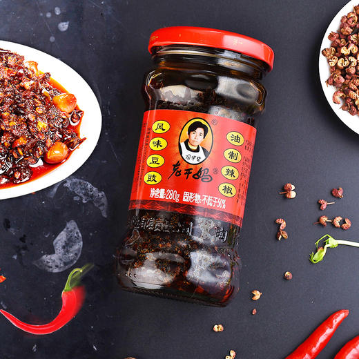 老干妈风味豆豉油制辣椒280g 商品图0