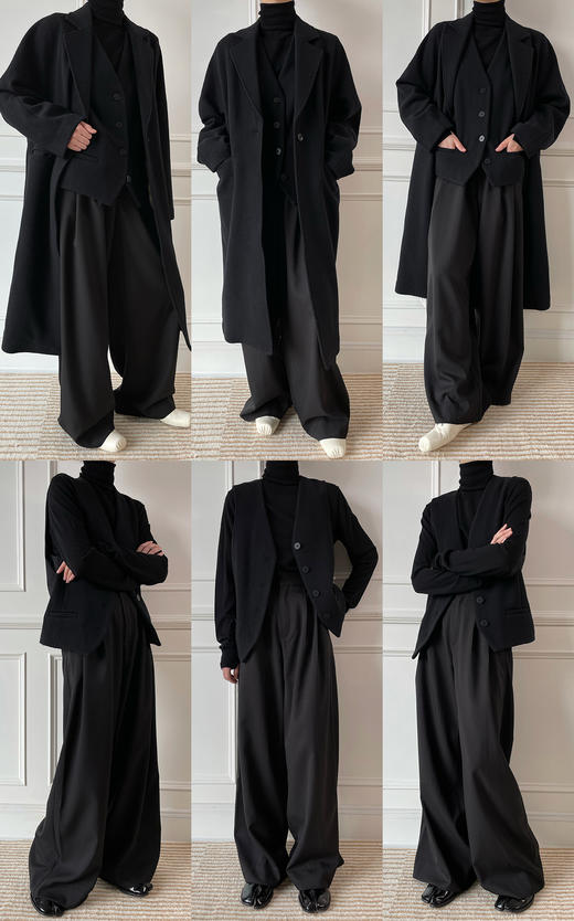 HIDEMI 秋冬叠穿基础必入/美利奴羊毛薄款高领毛衣 商品图5