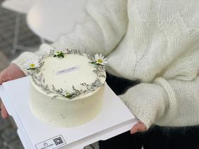 ins风简约生日蛋糕奶油款