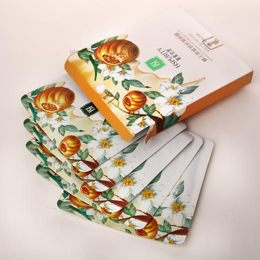 汪氏蜂王浆紧致抗皱面膜 汪氏蜜蜜妆源 25g/片*5片（内部） 商品图6