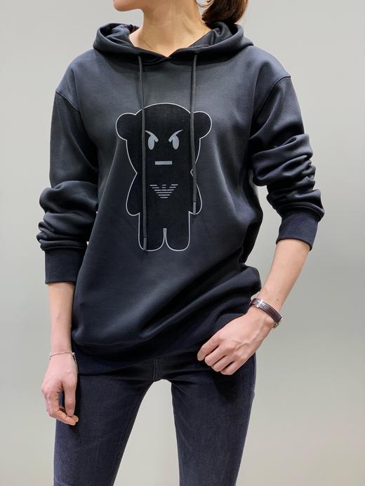 点此购买阿玛尼男女小熊加绒连帽卫衣左168056