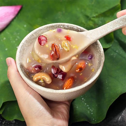 【李子柒坚果藕粉】350g/罐 李子柒桂花坚果藕粉坚果羹营养清甜即食早餐 商品图4